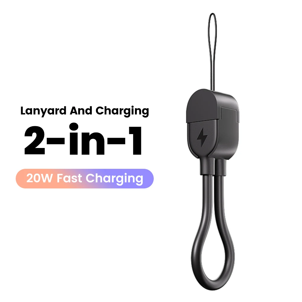 Cable PD 60W tipo C a tipo C de carga rápida para Huawei Honor Xiaomi llavero USB C a Cable Lightning para iPhone 14 - imagen 3