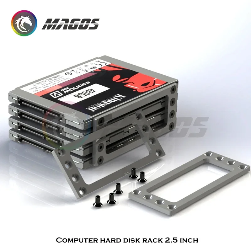 Herramienta de expansión de estante HDD de disco duro de computadora de aluminio Estante HDD de 2,5 pulgadas, 4 bits, 3 bits, 2 bits y 2,5 pulgadas - imagen 5