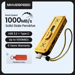 MOVESPEED 1090 MB/s unidad de bolígrafo de estado sólido USB3.2 Gen 2 tipo C unidad Flash 1TB 512GB 256GB 128GB Pendrive para PC Smartphone Tablet