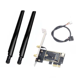 Adaptador M.2 a PCIe WiFi Bluetooth compatible AX210 AX200