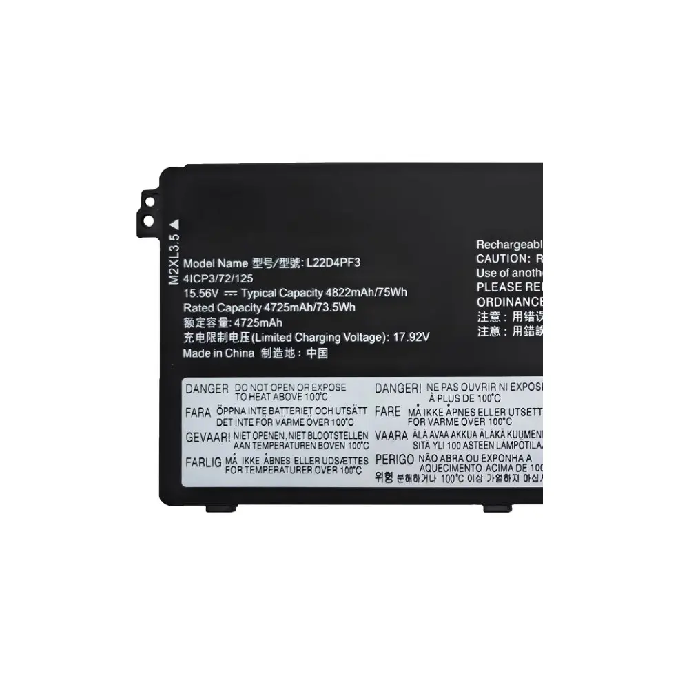 15.56V 75Wh L22D4PF3 batería del ordenador portátil para Lenovo IdeaPad Pro 5 14IRH8 serie L22B4PF3 L22C4PF3 L22L4PF3 L22M4PF3 L22X4PF3 - imagen 3
