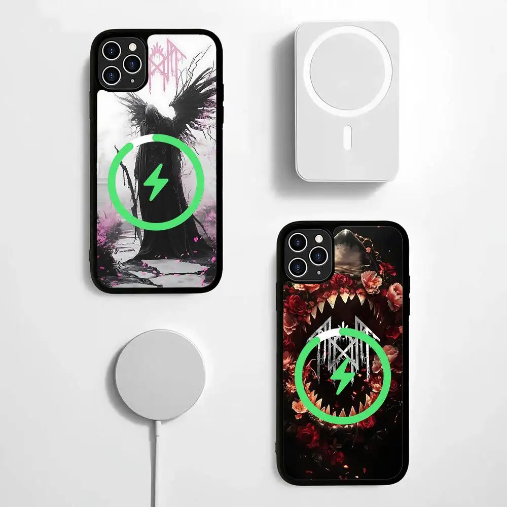 Funda magnética para teléfono Rock Band S-Sleep TokenS, funda para IPhone 16, 14, 13, 12, 11, 15 Pro Max Plus, funda de carga inalámbrica Magsafe - imagen 2