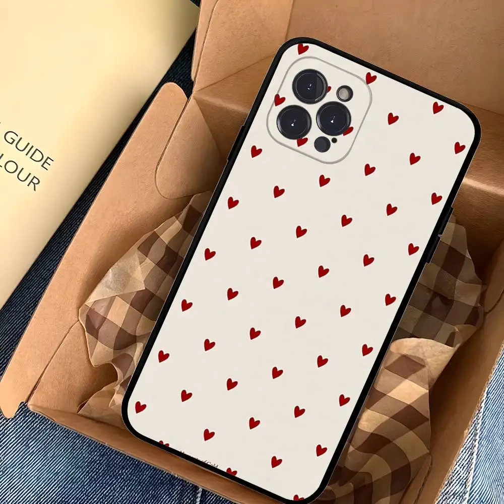 Funda de teléfono bonita con forma de corazón de amor para IPhone 17 Pro Max Air, funda trasera 16 15 14 13 12 11 Pro Max - imagen 4