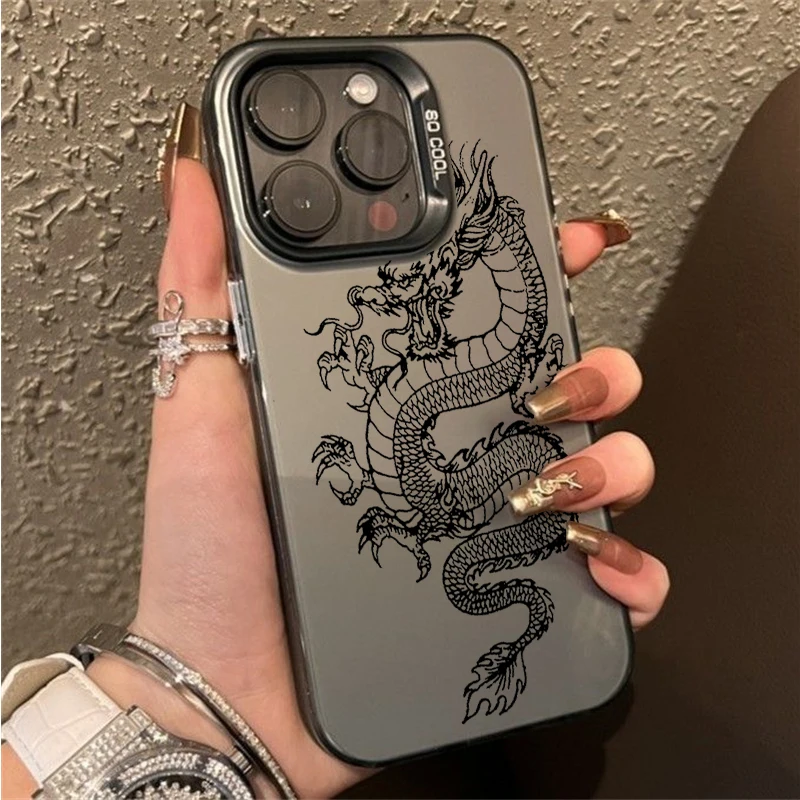 Funda para OnePlus Nord 4 Nord4 5G 3 2 8T Nord CE 2 3 4 Lite funda de lujo dragón galvanizado láser IMD mate - imagen 5