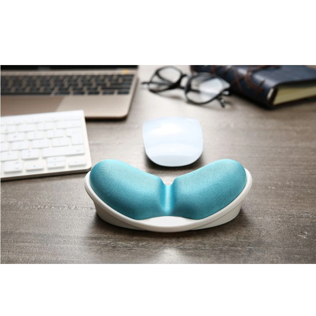 Alfombrilla de ratón antideslizante para ordenador portátil, reposamuñecas 3D de Gel de sílice, almohada de mano, espuma viscoelástica - imagen 2