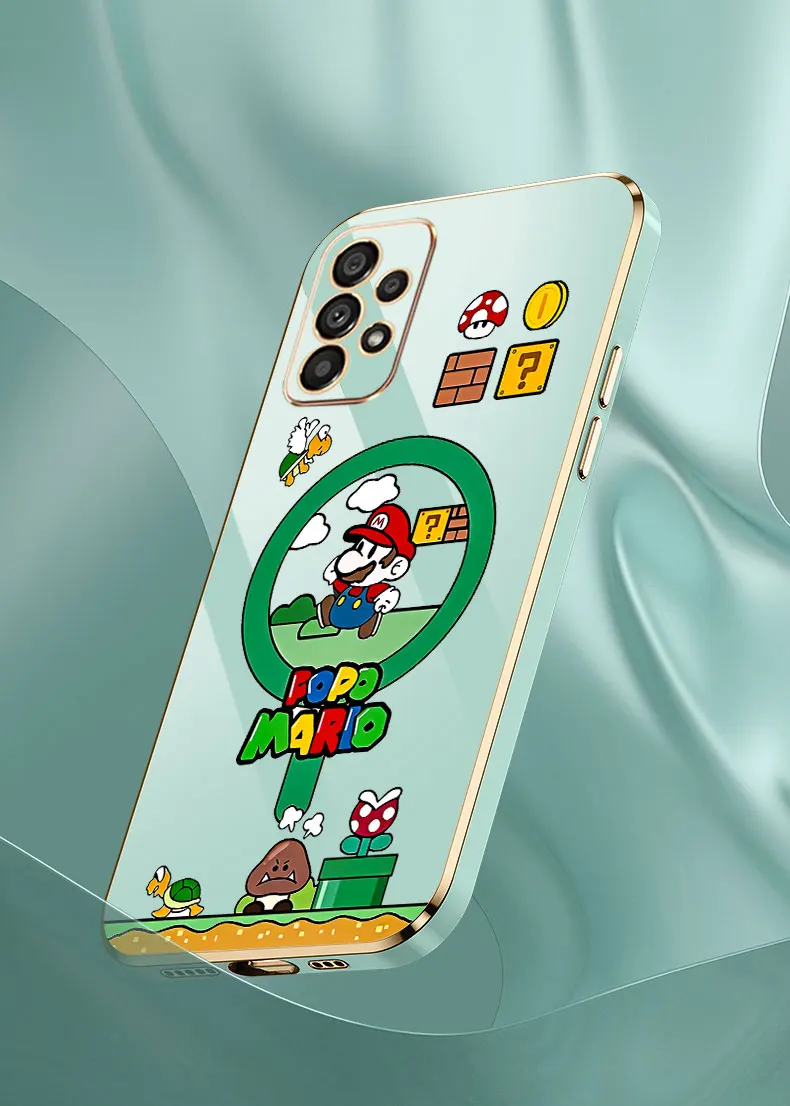 Funda de dibujos animados para Samsung Galaxy, S Super, M Mario Bros, A55, A54, A53, A52, A52S, A51, A73, A72, A71, A42, A35, A34, A33, A32, A31, A25, A24 - imagen 5