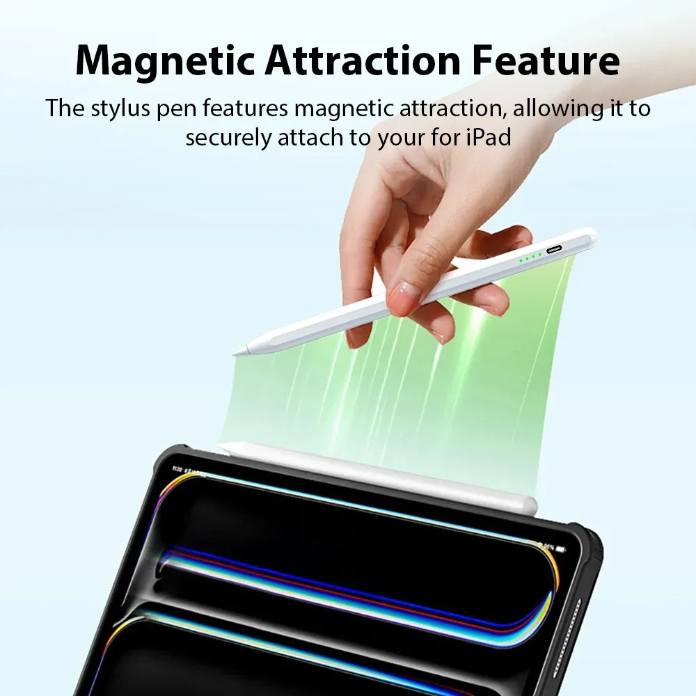 Lápiz óptico 2025 para lápices Apple con pantalla de potencia inclinable de rechazo de palma para lápiz iPad 2022 2021 2020 2019 2018 Pro Air Mini - imagen 3