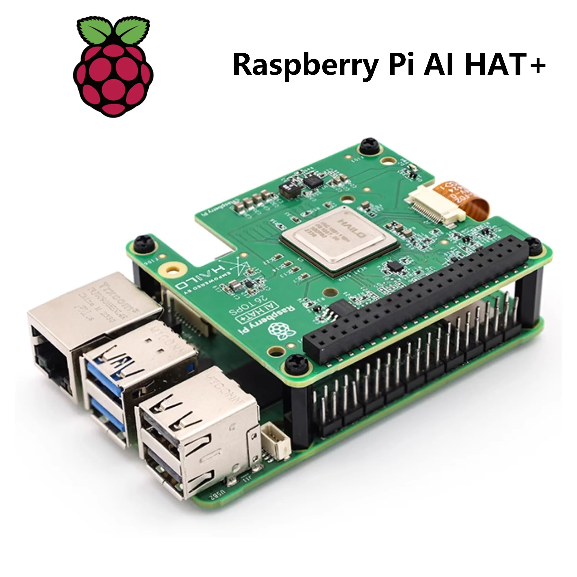 Nuevo Raspberry Pi AI HAT +, acelerador AI de red neuronal Hailo incorporado para Raspberry Pi 5,13 TOPS/26 TOPS opcional - imagen 5