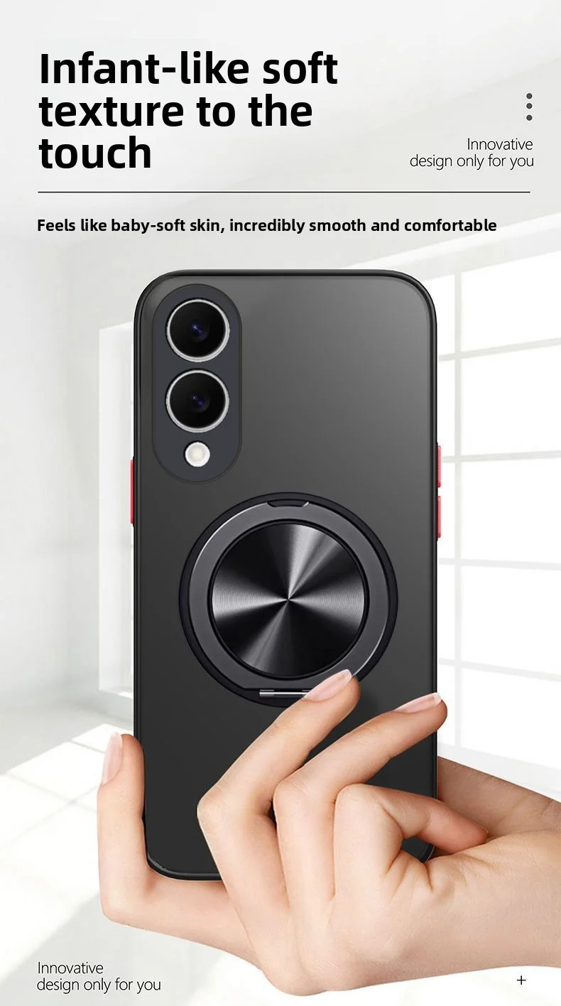 Para Samsung Galaxy S25 S24 S23 Ultra funda dura con anillo de PC soporte cubierta trasera protectora magnética para Samsung S25 S24 S23 Plus Shell - imagen 4