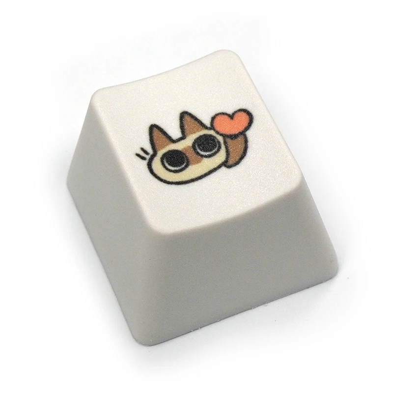 Venta de liquidación, teclas PBT de gato siamés, bonitos dibujos animados, perfil OEM R4 para interruptores Cherry Gateron MX, tapas de teclado mecánico - imagen 4