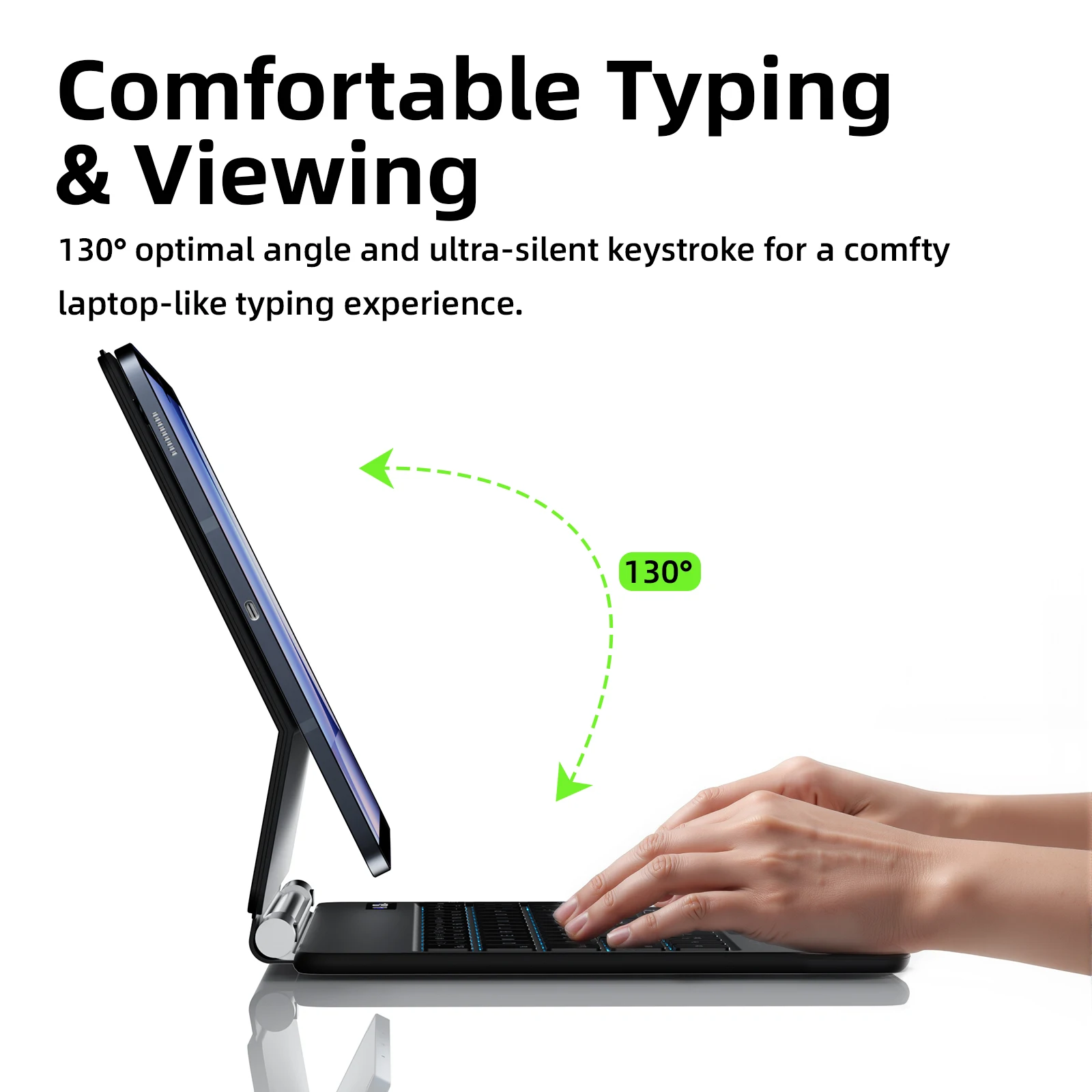 Magic Keyboard For Samsung Galaxy Tab S11 S10 Plus S9 S10 FE S8 S7 S10 Lite floating Adjustable angle One-click Access to Bixby - imagen 3