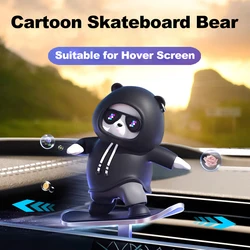Adorno para Coche con Oso de Aleación y Patinete Deslizante