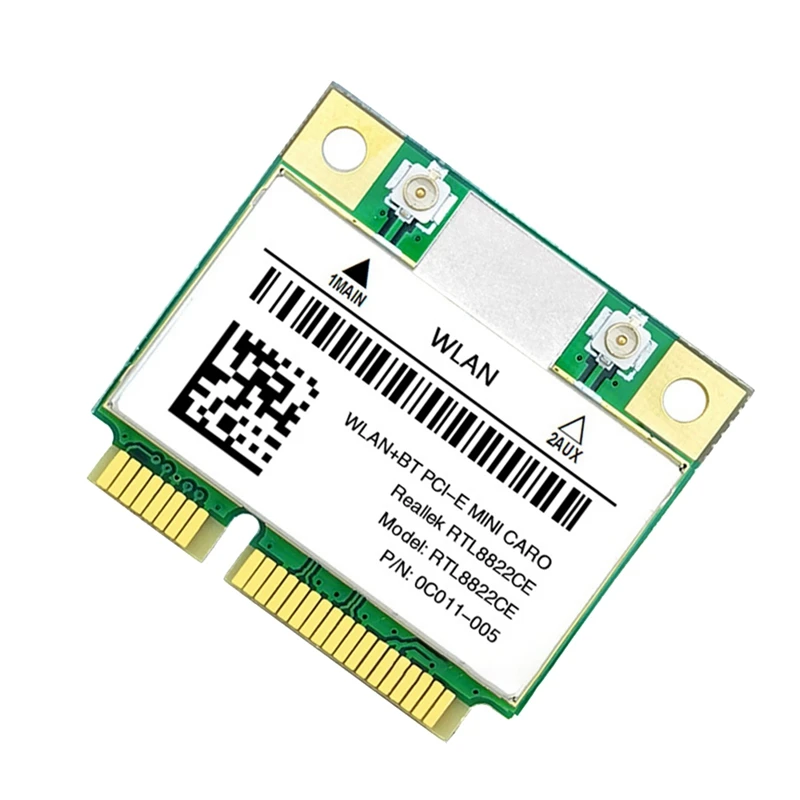Tarjeta Wifi RTL8822CE + antena 802.11AC red Mini Pcie BT5.0 compatible con ordenador portátil/PC Windows 10/11 - imagen 4