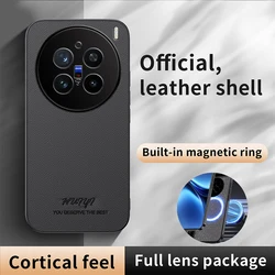 Funda magnética de piel sintética para VIVO X200 Pro