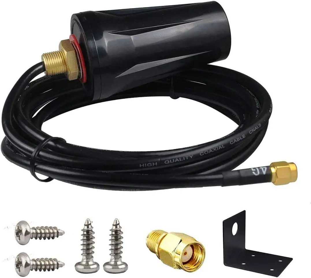 Antena impermeable macho SMA celular 5G 4G LTE Compatible con amplificador de señal celular para teléfono móvil módem enrutador 4G 3m con soporte - imagen 5