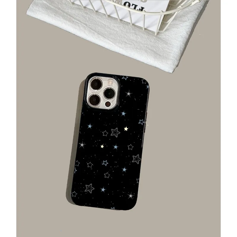 Ins STARS-funda de teléfono anticaída de TPU con estampado elegante, adecuada para iPhone 11/12/13/14/15/ 16/17Pro Max - imagen 3