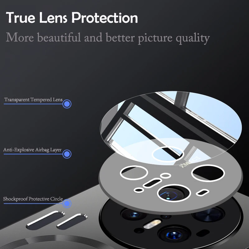 Funda de carga inalámbrica magnética de disipación de calor de Metal duro para Huawei Mate 70 60 50 40 Pro funda protectora trasera fresca - imagen 4