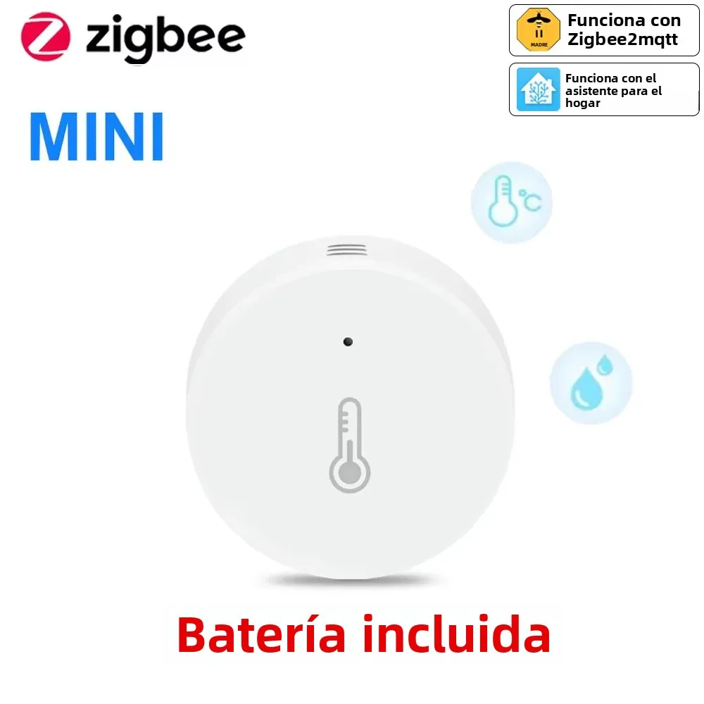 Haozee Zigbee 3,0 Sensor de temperatura y humedad Monitor remoto por aplicación Smart Life funciona con batería con Alexa Google Home - imagen 2