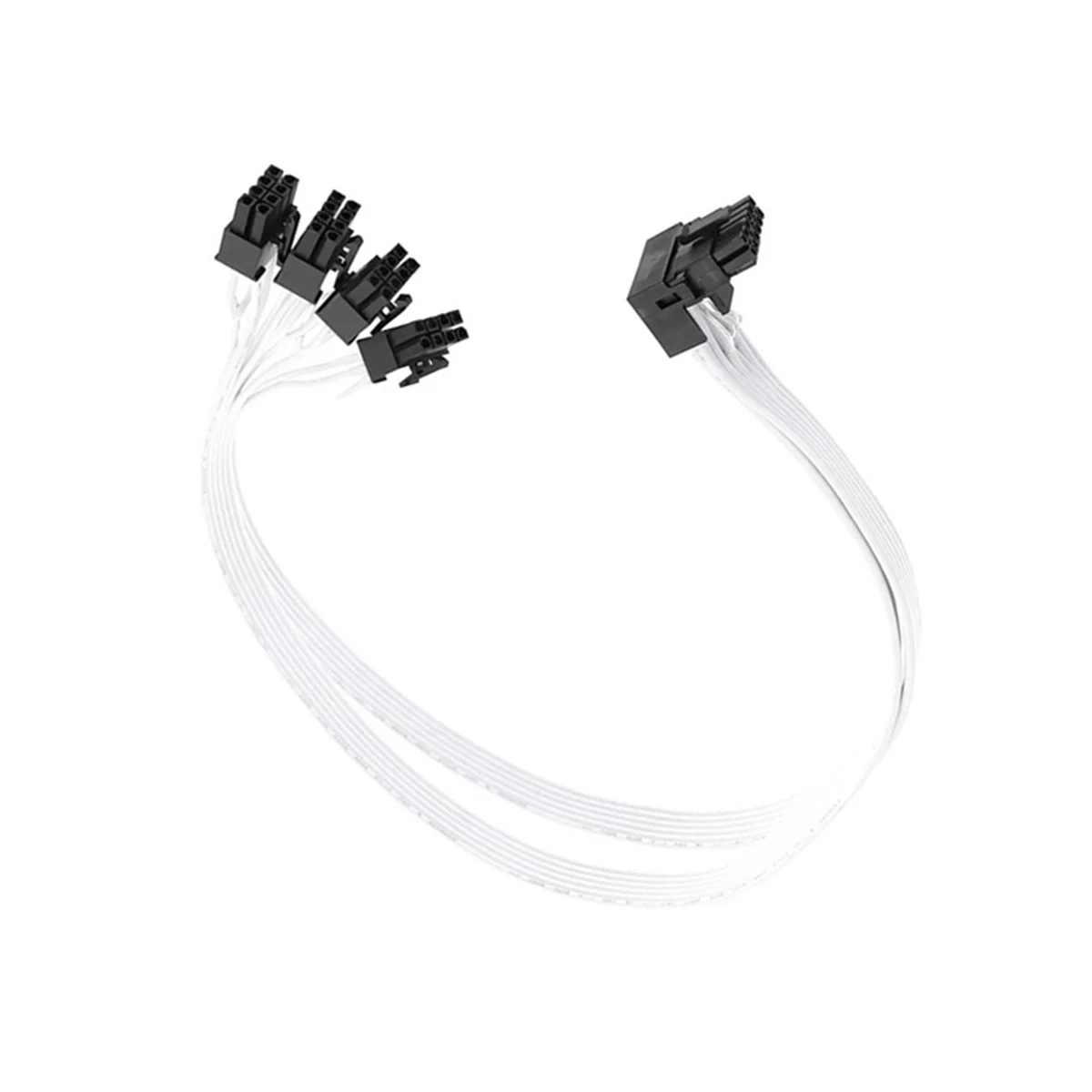 Adaptador PSU Corsair para ordenador portátil, accesorio de 8 pines a 16 pines macho PCI-E 5,0 12VHPWR RTX4090 90 codo negro y blanco, 16AWG 40Cm, 1 piezas 4xcpu - imagen 4