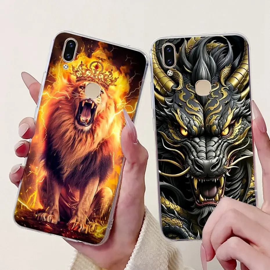Nuevo diseño de funda de teléfono para Vivo V9, funda de teléfono V9 Youth 1723 1726 1727, fundas de TPU transparentes de silicona suave - imagen 5
