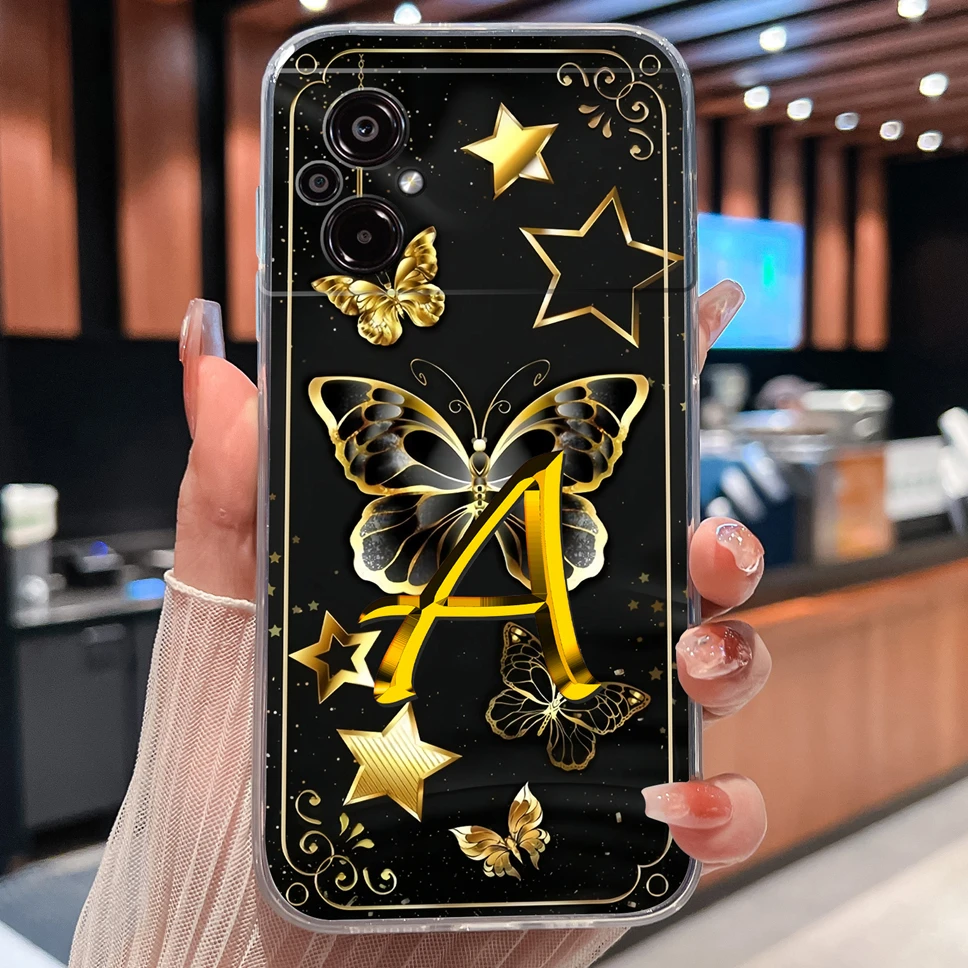 Para Xiaomi Poco M5 M5S funda de teléfono bonitas flores letras suave TPU silicona ligera funda protectora para Poco M 5 carcasa transparente - imagen 3