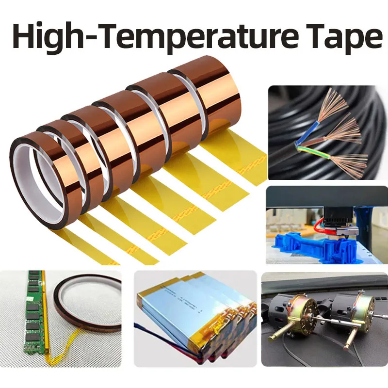 Cinta de aislamiento térmico de alta temperatura, 30M/rollo, para CPU y impresora 3D, superficie de trabajo, protección de placa de circuito PCB
