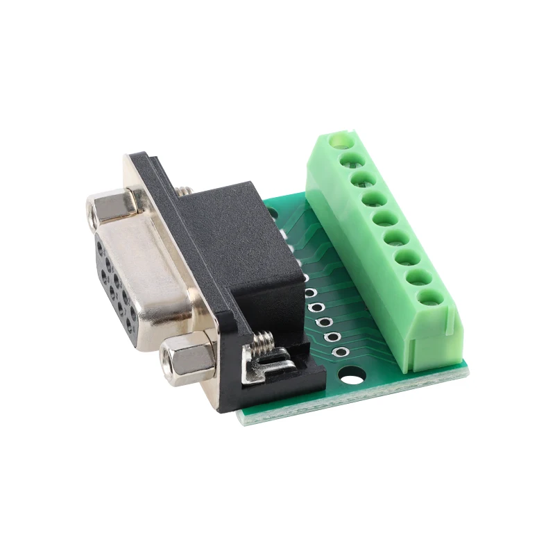 1 Uds. Conectores sin soldadura de 9 pines DB9 RS232 serie a Terminal hembra macho adaptador conector placa de ruptura - imagen 4