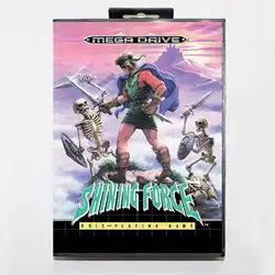 Tarjeta de juego Shining Force MD con caja EUR para sistema Sega Megadrive Genesis de 16 bits