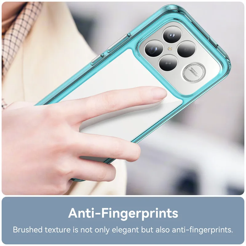 Para Xiaomi Redmi K90 Pro Max Funda Redmi K90 Pro Max Funda TPU borde acrílico Backplane Fundas protectoras para teléfono en Redmi K90 Funda - imagen 4