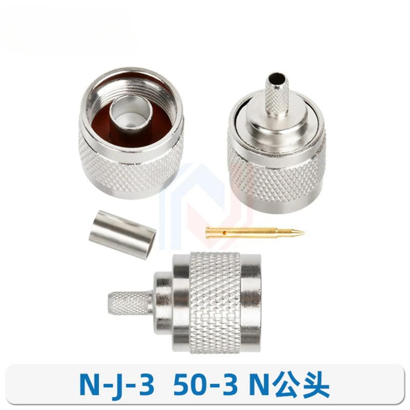 1 unids/lote conector alimentador de cobre puro 50-3 engarzado enchufe RG58 SMA/BNC/TNC/UHF/M/F/N conector RF - imagen 5