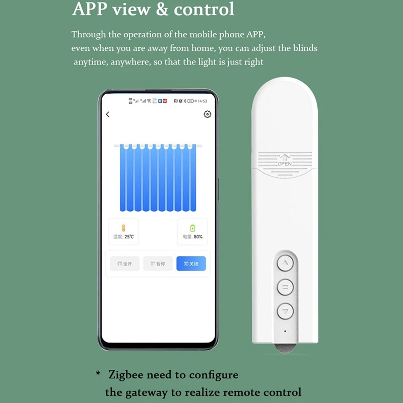 Controlador de Motor de persiana inteligente Tuya Zigbee, puerta de enlace y Panel Solar, persiana enrollable eléctrica automática, controlador de cortina de elevación duradera - imagen 4