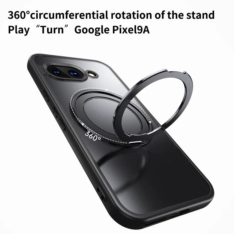 360 °   Funda giratoria de arena para Google Pixel 9 Pro 8, funda magnética con cargador inalámbrico, fundas antigolpes para Pixel 8 Pro XL Pixel9 9A 8A - imagen 3