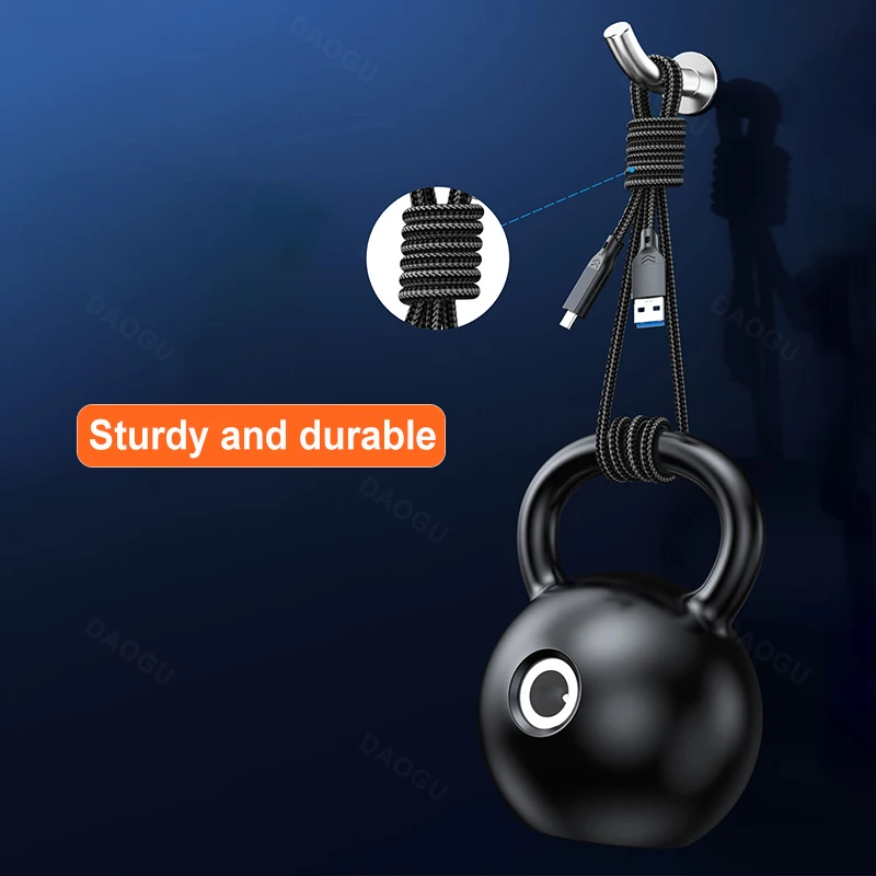 Cable USB3.2 Gen2 de 10Gbps, Cable de datos USB tipo C para disco duro externo, Cable de carga rápida de 60W para ordenador portátil, teléfono móvil 3,2 - imagen 5