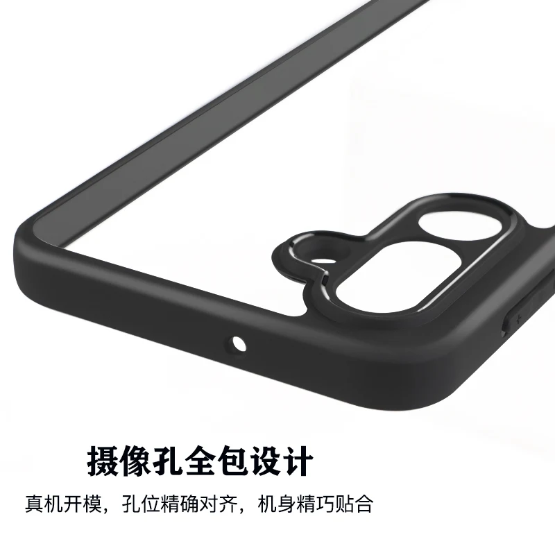 Funda de teléfono hueca con borde negro para Samsung Galaxy M36 Funda para Galaxy M36 Funda transparente чехол Funda trasera - imagen 5