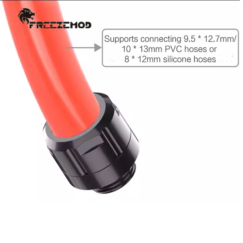 FREEZEMOD-manguera de refrigeración por agua para ordenador, accesorio para tubos de PVC PE de 10x13MM, superficie lisa, fijación de llave Hexagonal delgada de 3/8 pulgadas - imagen 3