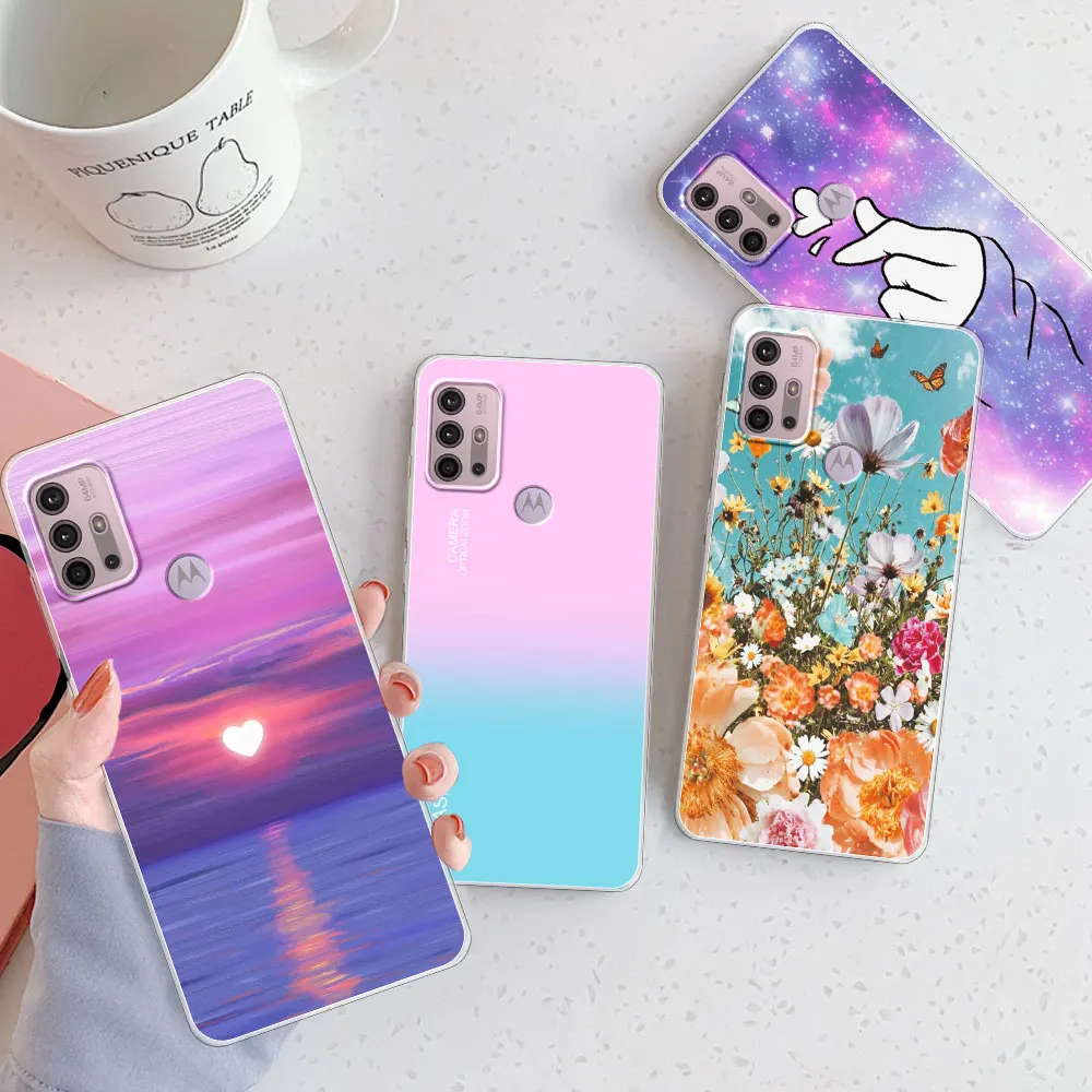 Funda transparente de silicona suave para Moto G10, protector de teléfono para Moto G20, Motorola Moto G30, G60, G60S - imagen 2
