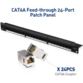 24pcs Cat6a Coupler