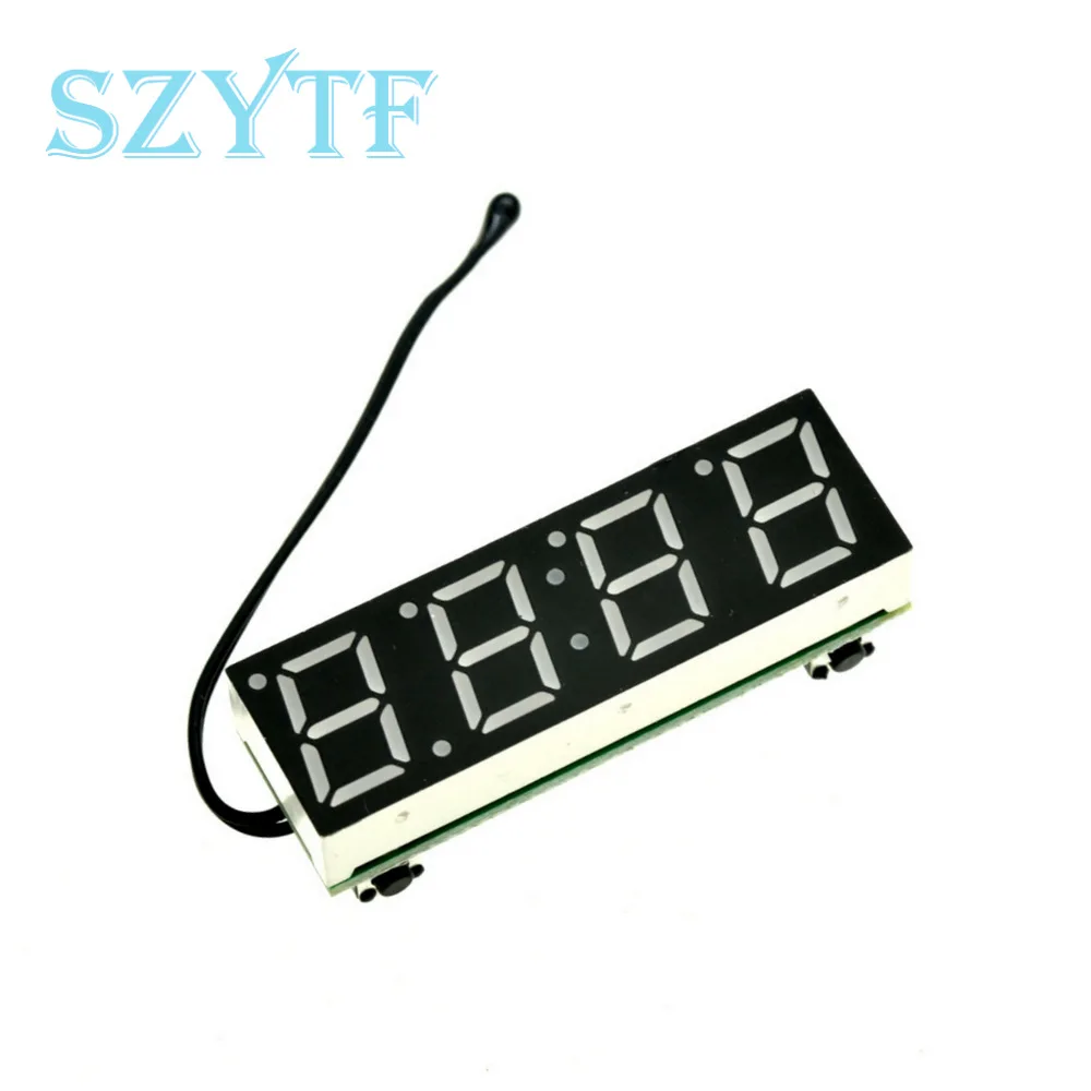 Módulo de voltaje de temperatura de reloj Digital LED RX8025T DIY tiempo/termómetro/voltímetro DC 5-30V para Arduino - imagen 2