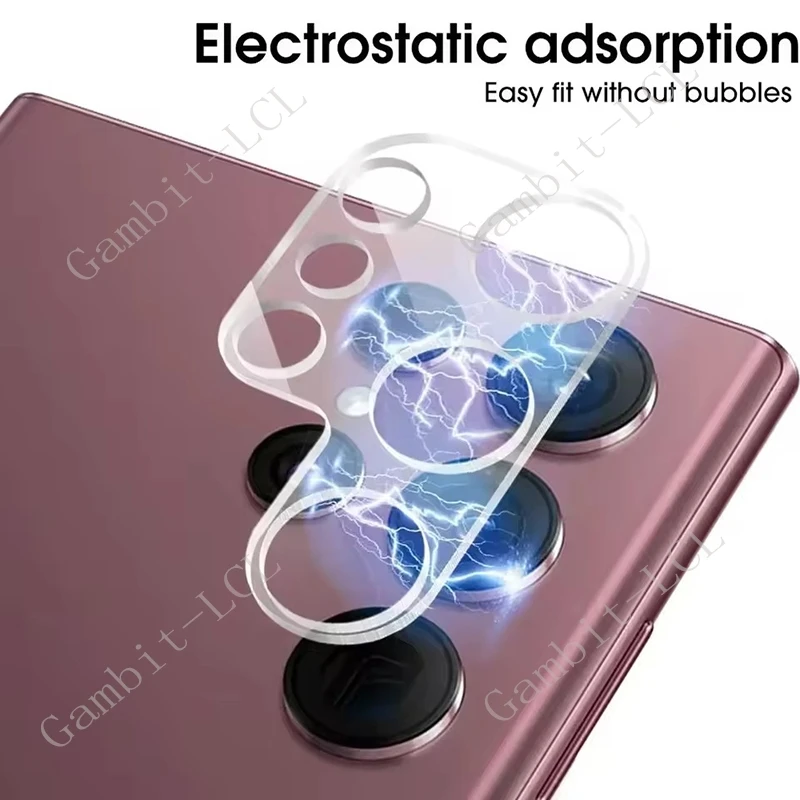 2 uds 3D 9H HD película de lente de cámara para Samsung Galaxy S25 Ultra S24 FE GalaxyS25 Plus cubierta protectora trasera de vidrio templado Original - imagen 3