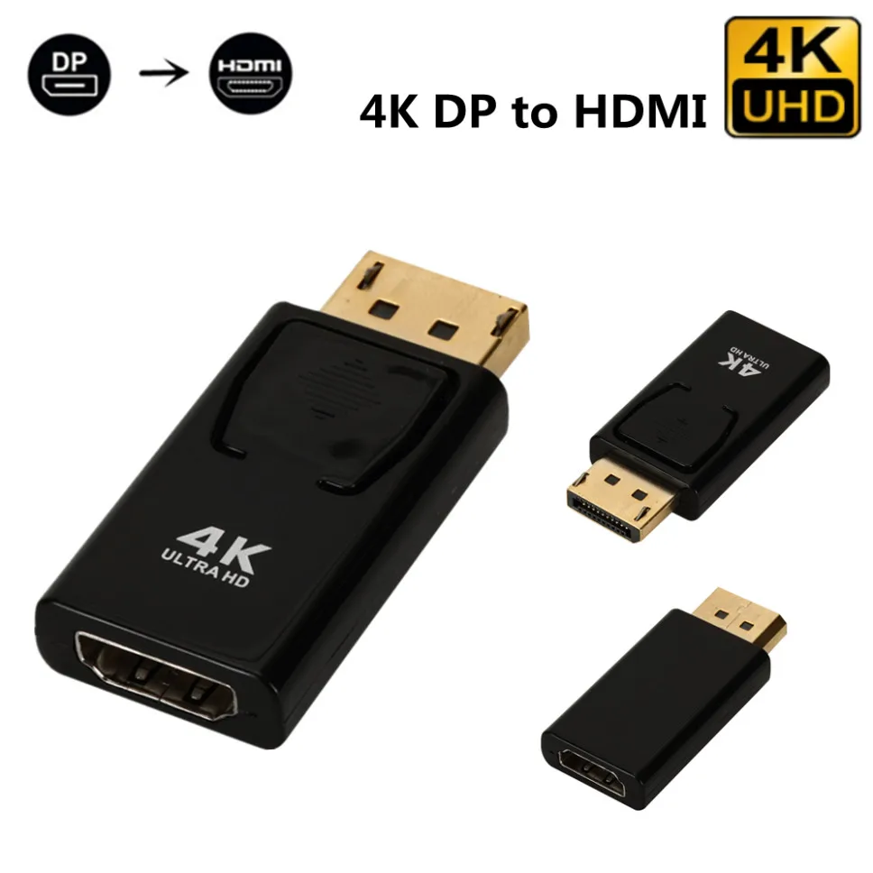 GRWIBEOU-Cable adaptador 4K DisplayPort a HDMI, convertidor Compatible con HDMI HD 1080P DP macho a hembra, para PC, HDTV y portátil - imagen 4