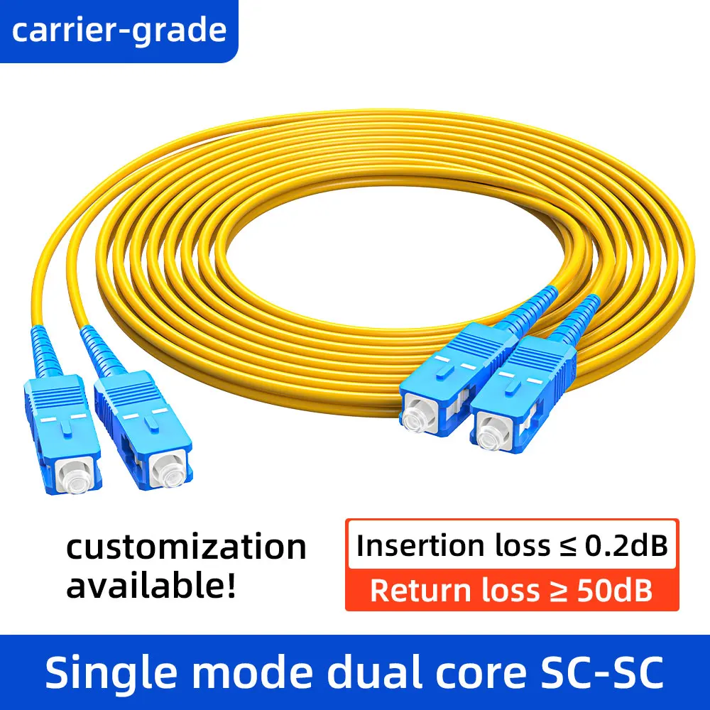 Cable de conexión de fibra óptica SAIVXIAN de 2,0 mm, con conectores SC/FC/LC/ST, para extensión de fibra óptica de doble núcleo monomodo - imagen 3