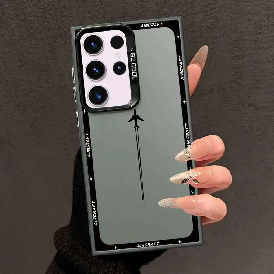 Funda trasera de teléfono con aviones para Samsung Galaxy S23 S20 Plus S25 S24 FE S23 S22 S21 Note 20 Ultra - imagen 2