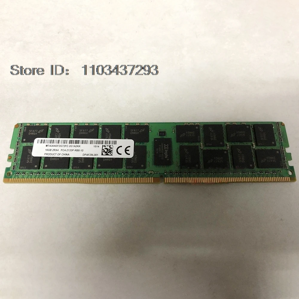 1 Uds RAM 16G 16GB 2RX4 PC4-2133P 2133 memoria DDR4 MTA36ASF2G72PZ-2G1A2KK - imagen 3
