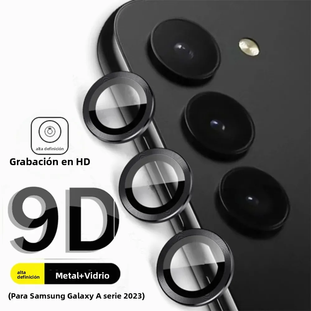 Funda con anillo Protector para cámara trasera para Samsung Galaxy A56 A36 A26 A55 A54 A35 A34 A25 A15 A14 5G, cubierta trasera de lente de vidrio templado - imagen 2