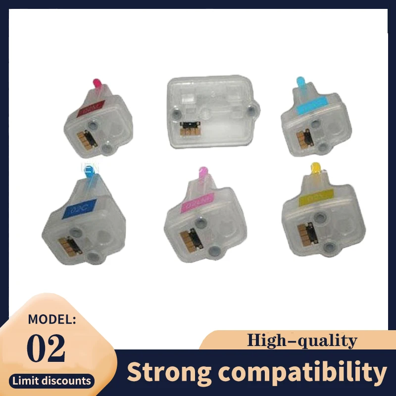 6 uds para HP C7180 C7280 C8180 D6160 D7160 D7360 D7460 compatible con HP 363 02 177 cartucho de tinta recargable con chip permanente