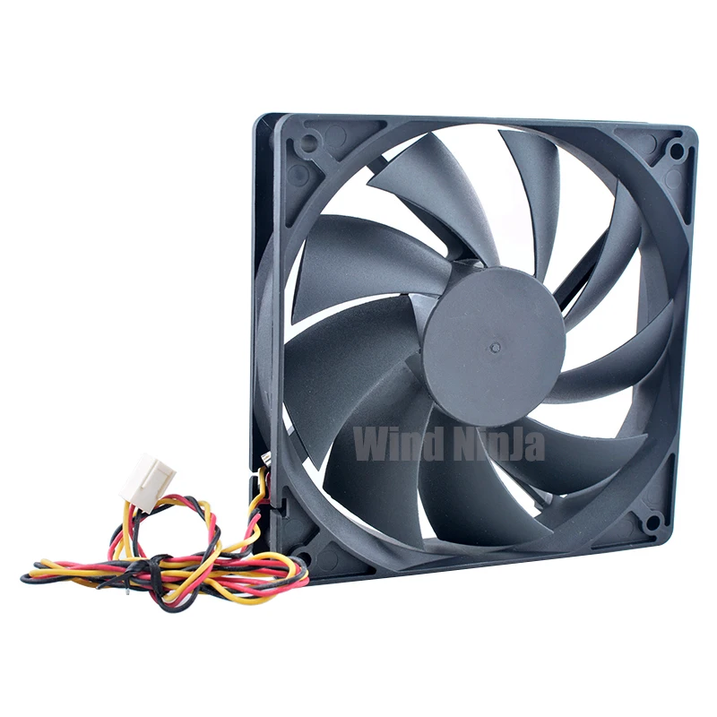 Ventilador de refrigeración silencioso 12 cm x 120 mm x 25 mm DC12V 0.16A 1.92 W 900 rpm para fuente de alimentación de CPU del chasis - DF1202512RFLN - imagen 2