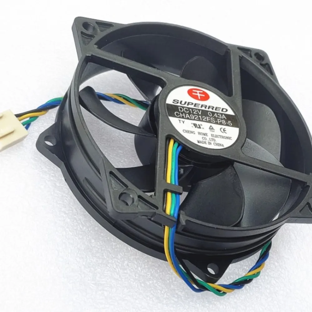 Ventilador del disipador de calor CHA9212FS-P8-5 Ventilador circular PWM de 9 cm: 12 V, 0,43 A, enfriador de CPU de alto flujo de aire - imagen 4