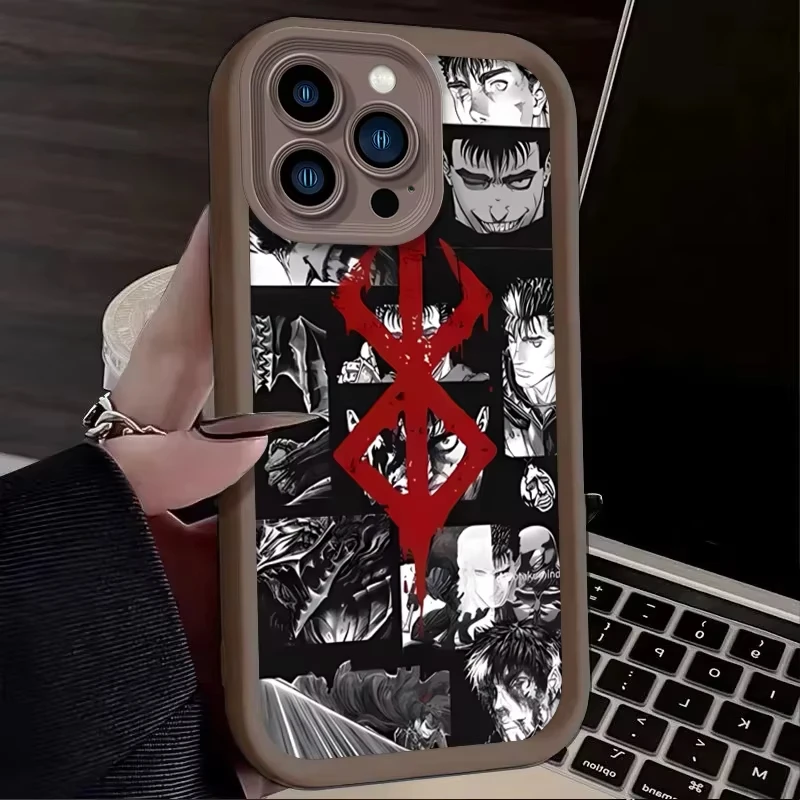 Funda de teléfono Cool B-Berserks de cómics para iPhone 17 16e 16 15 14 13 12 11 Pro Max XS Max XR 17Air, funda trasera de silicona a prueba de golpes - imagen 4