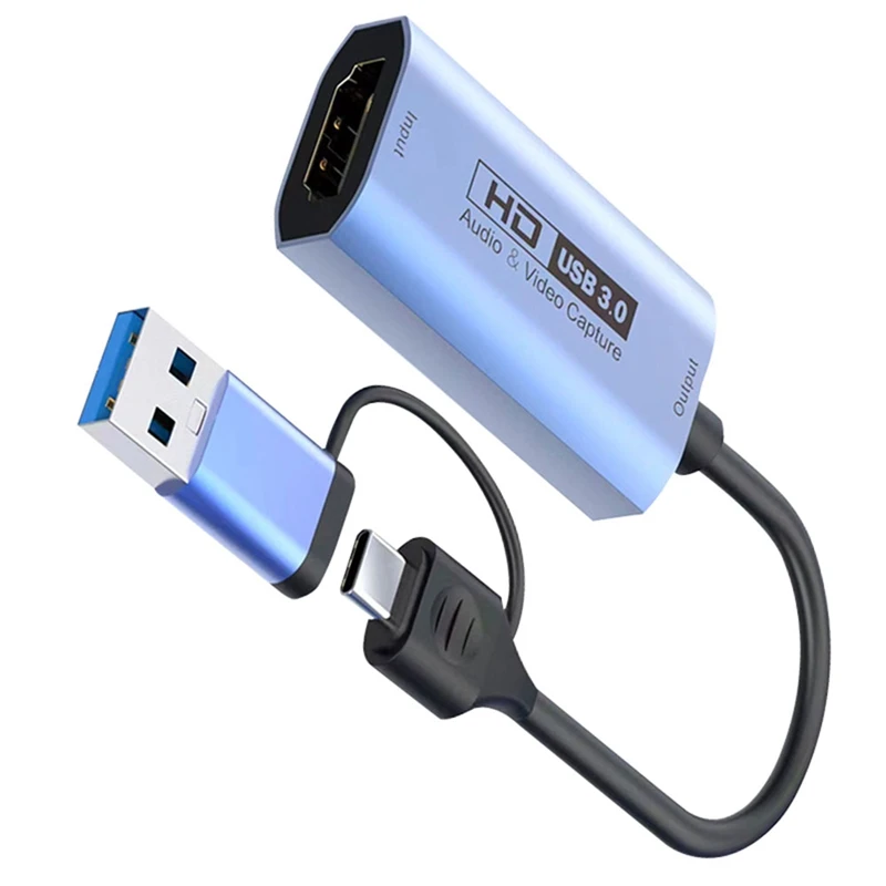 Tarjeta de captura de Audio y vídeo USB, juego de captura HD, grabación en vivo, Colector de vídeo - imagen 2
