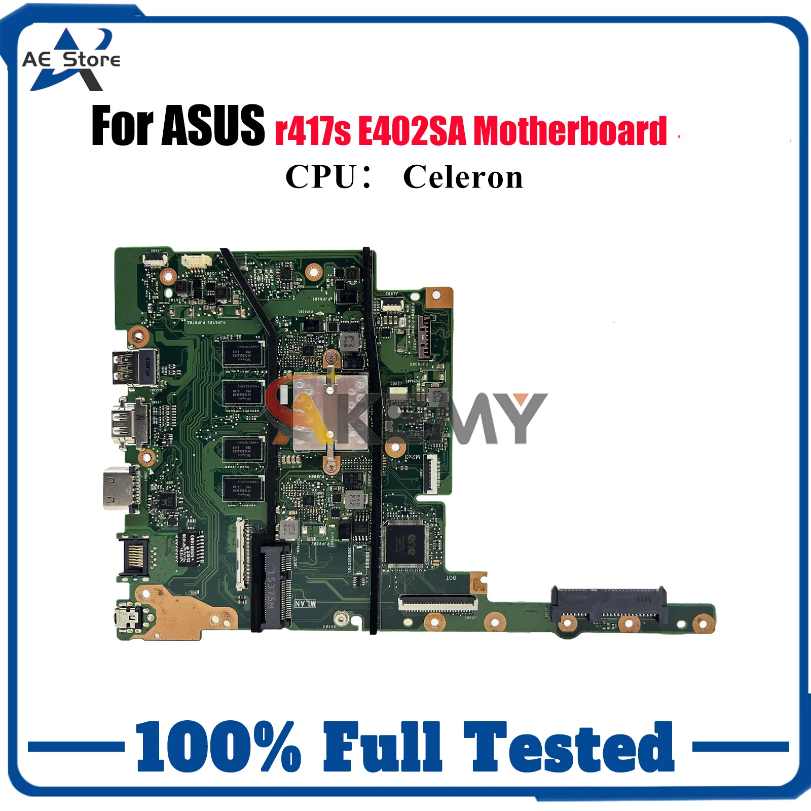 Placa base para ordenador portátil E402SA para ASUS EeeBook E502SA E402S r417s placa base para portátil con CPU Celeron 100% pruebas OK envío rápido